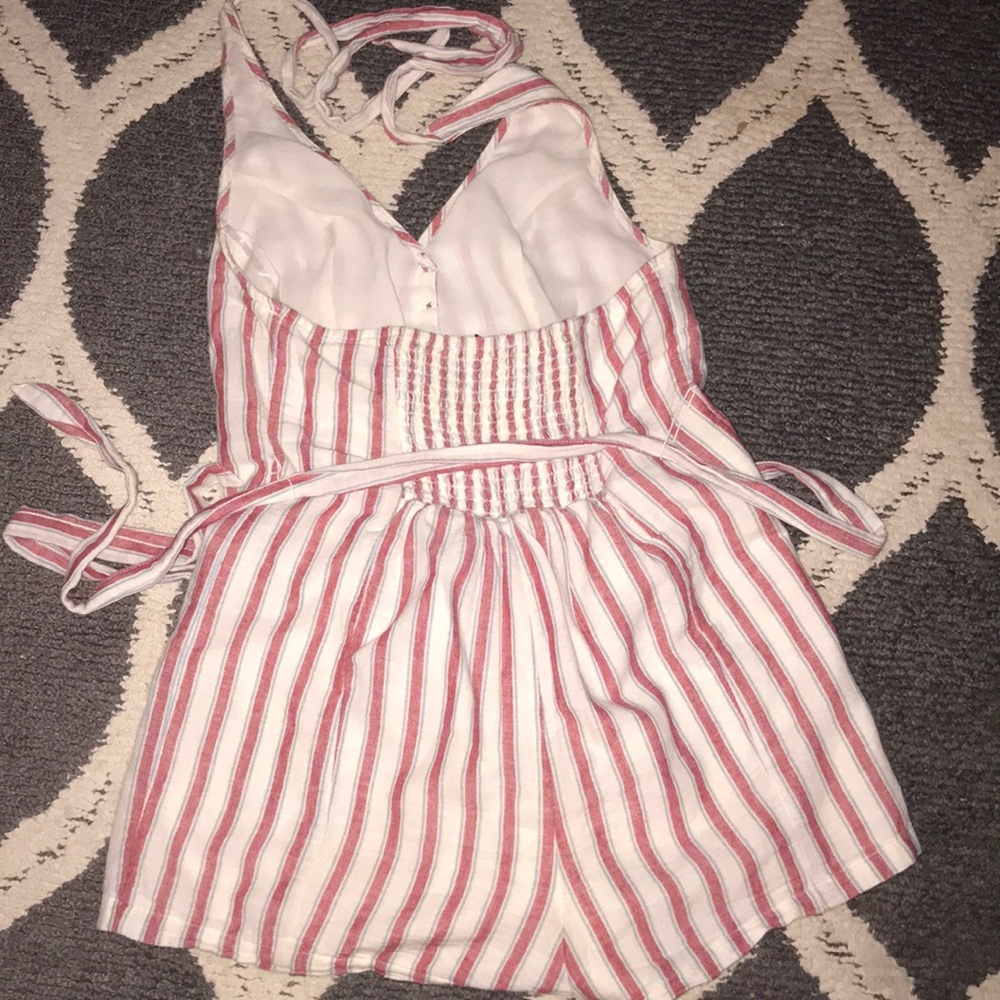 American Eagle Striped Romper